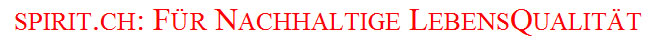 Schriftzug spirit.ch